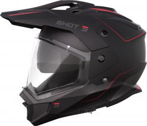 Шлем Shot trek max vision rally enduro, Black/Red