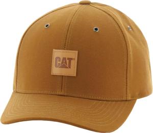 CAT Workwear мужская кепка с кожаной нашивкой спереди и застежкой сзади, Bronze