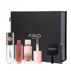 Набор помад chao color с легким нанесением, глянцевым покрытием, матовым спреем и росистым финишем KIKO