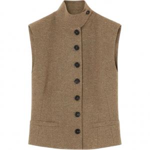 Loro Piana Женские жилеты Brown Stand Collar Moderate Others