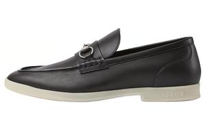 GUCCI Лоферы с подковкой мужские черные