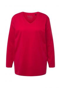 Топ с длинными рукавами GROSSE GRÖSSEN BASIC Ulla Popken, красный