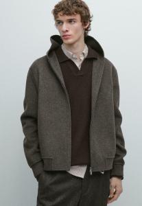 Толстовка Massimo Dutti Zip-up sweatshirt, Brown
