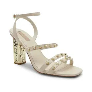 Кожаные туфли на шпильке Liu Jo, бежевый