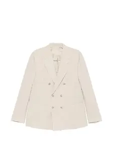 Двубортный пиджак Eleventy, бежевый
