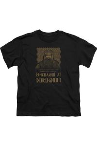 Футболка с коротким рукавом для детей Lord Of The Rings "Ishkhaqwi Durugnul" Gildan, черный