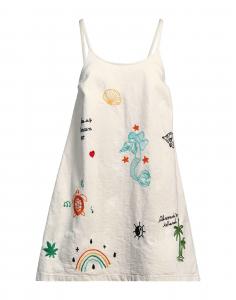 Мини-платье Alanui, кремовый