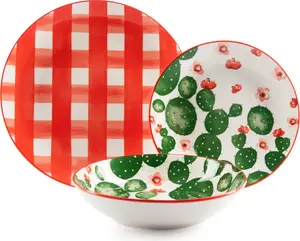 Набор столовых приборов из 18 предметов, фарфор Аризона, разноцветный Excelsa