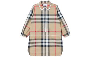 Детское платье Burberry Kids, цвет Archive Beige