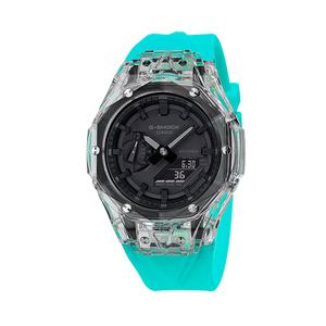 Часы Casio G-Shock Analog-Digital 2100 Series, арт. GA-2100-1A1, Тиффани/прозрачный