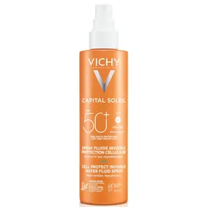 Capital Soleil Cell Protect Невидимый солнцезащитный спрей с высоким уровнем UVA и UVB SPF50+ 200 мл Vichy