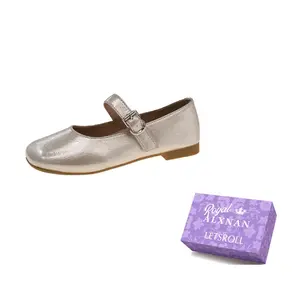 Alxnan Туфли Мэри Джейн для женщин в коробке - шампань, цвет Champagne