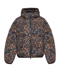 Утепленная куртка с пауком Diesel, коричневый