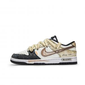 Nike Мужские низкие скейтбордные кроссовки Dunk Mocha Journal из износостойкой и легкой кожи, коричневого цвета