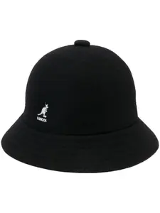 Панама с вышитым логотипом Kangol, черный