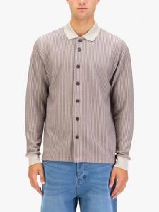 Рубашка-поло с длинными рукавами на пуговицах LUKE 1977, Hardnut/Stone