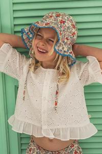 Детская хлопковая блузка Ibbi That'S Mine, белый