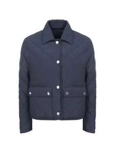 Стеганая куртка с клапанными карманами Kiton, синий