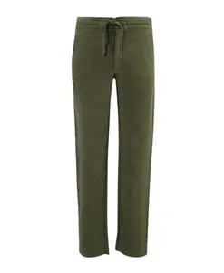 Льняные брюки на шнуровке 120% Lino, зеленый