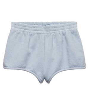 Шорты из флиса с логотипом PRADA, розовый синий