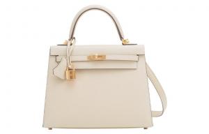 Сумка Kelly 25 Epsom 12 Nata White HERMES