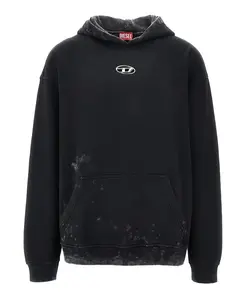 Черный свободный пуловер для женщин Diesel, черный