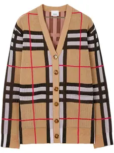 Кардиган в клетку Vintage Check BURBERRY, нейтральный