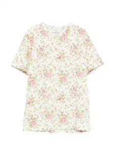 Футболка с цветочным принтом Ottod'Ame, белый