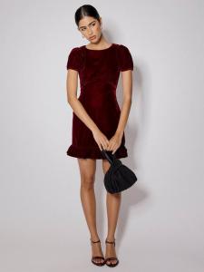 Космическое бархатное мини-платье Nobody's Child, Red