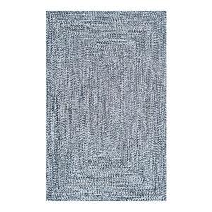 Плетеный коврик Wynn для улицы и дома Nuloom, синий, 92x153 см