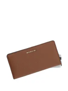 Кожаный кошелек с логотипом Michael Michael Kors, коричневый