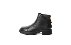 BELLE Черные женские ботильоны на каблуке 3,5 см без подкладки, цвет Black-Unlined