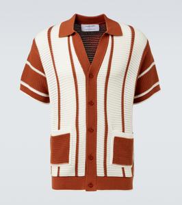 Фабрисио хлопковая рубашка с кружевом Frescobol Carioca, Burnt Orange