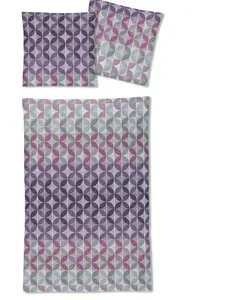 Комплект постельного белья Irisette Mako-Satin, комплект из 2 предметов: пододеяльник 155 x 220 см, наволочка 80 x 80 см, Eos 8346-11, красный