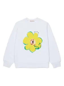 Толстовка с пайетками Marni Kids, белый