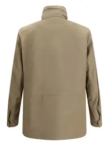 Жакет с клапанами на карманах и съемным жилетом Loro Piana, нейтральный