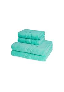 Набор полотенец Ross Cashmere Feeling, 4 штук, 50x100/140x75 см, морской