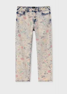 Джинсы "Bleach Denim Floral"