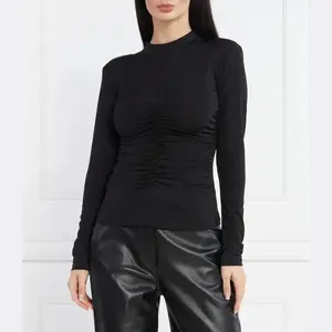 Блузка стандартного кроя Silvian Heach, черный