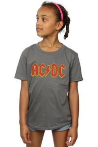 Хлопковая футболка с логотипом AC/DC, серый