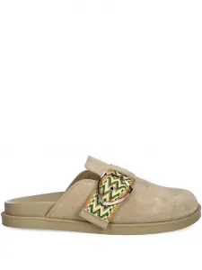 Замшевые мюли Glade04 на плоской подошве Blauer, нейтральный