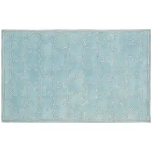 Ковер из шерсти с геометрическим узором в стиле Chatham Border Safavieh, 244x305 см