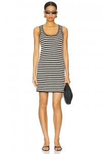 Платье Arie Anine Bing, black & ivory stripe