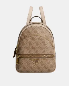Рюкзак с молнией Guess, бежевый