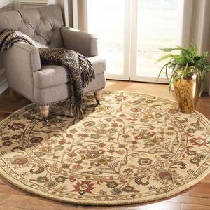 Ковер SAFAVIEH, 183 x 183 см, Antiquity Collection, Gold, ручной работы, традиционный восточный, шерстяной, подходит для помещений с высокой проходимостью в гостиной, спальне (AT51C)