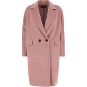 Пальто Max Mara Studio Cocco двубортное с длинными рукавами MaxMara Studio, фуксия
