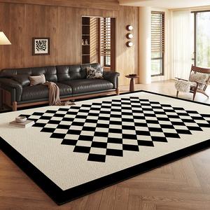 Budis Ковер 200х300 см из искусственной шерсти, клетчатый, для гостиной и спальни, в стиле барокко