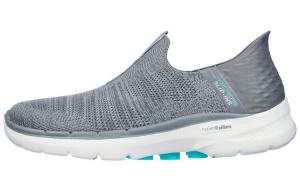 Кроссовки Go Walk 6 Lifestyle женские с низким верхом серые/белые Skechers