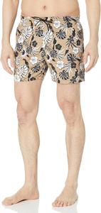Плавки-шорты BOSS мужские Reev с тропическим принтом, 4,75 дюйма, Floral Tropical Tan