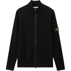 Ребристый кардиган STONE ISLAND, черный